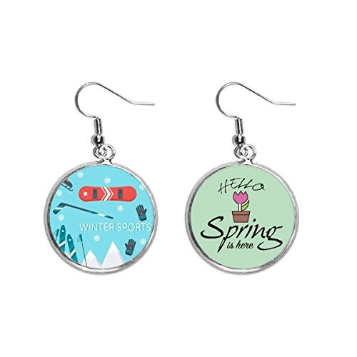 Pendientes de esqui el regalo de joyeria ideal para fanaticas de la nieve