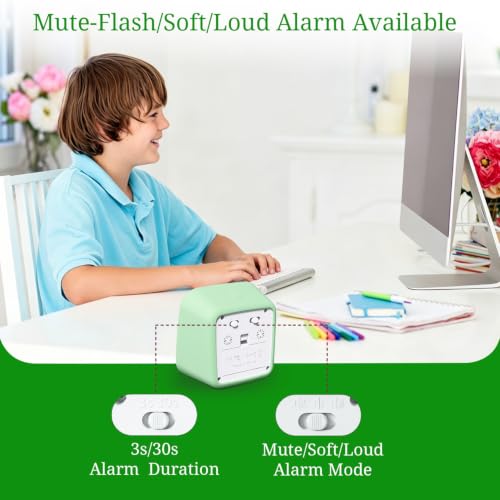 Visual Timer for Kids and Adult, 60-min Countdown Timer, LightGreen - Image 5