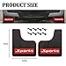 SWPHRT 4PCS Car Mud Flaps, Flexible Rubber Sport Vehicle Mudflaps Mudguard Splash Guard with Hardware, Automotive Exterior Front & Rear Protection Accessories, Universal for Pickup Truck SUV