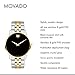 Movado Museum Classic Men's Luxury Quartz Watch - Swiss Movement, Stainless Steel Bracelet, Water-Resistant to 3ATM - Classic Timepiece - Gift for Him - 40mm