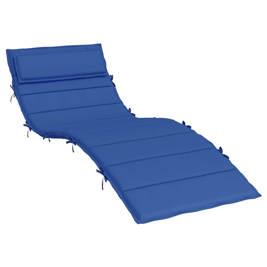Cuscino per Lettino Prendisole 180x60x4 cm Blu Reale | Ideale per giardino, balcone e piscina. Imbottitura morbida e tessuto Oxford resistente per il relax all'aperto.