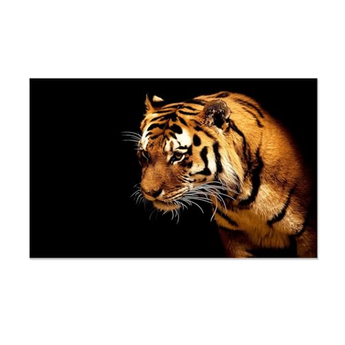 Tableau de tigre pour revitaliser un mur vide avec une toile pop art moderne