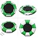 YEYUBIW Inflatable Lake Trampoline Swimming Platform, Water Trampoline with Slides and Air Pump, Portable Bouncing Swimming Platform,Green,A 2m/6.5ft