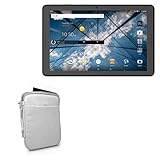 BoxWave Case Compatible with ZTE K92 Primetime - Quilted Carrying Bag, Soft Synthetic Leather Cover w/Diamond Design - Cool Grey
