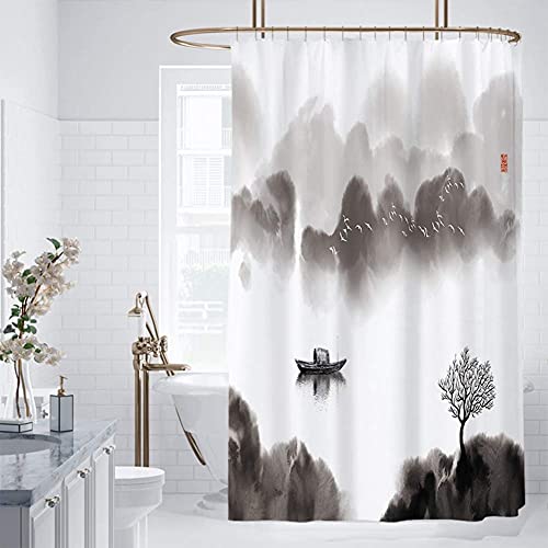Rideau de douche en 100% polyester pour éviter les fuites