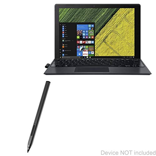 BoxWave Stylus Pen Compatible with Acer Switch 5 (SW512-52) - ActiveStudio Active Stylus, Electronic Stylus with Ultra Fine Tip for Acer Switch 5 (SW512-52), Acer Switch 5 (SW512-52), 3 - Jet Black