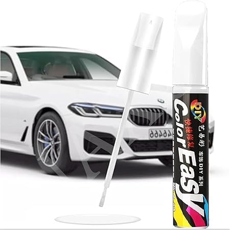 kachkit (1- pis - white, car paint repair pen white, car scratch remover, car paint white glossy,automotive car paint pen,2 in 1 car paint scratch repair for deep scratches.