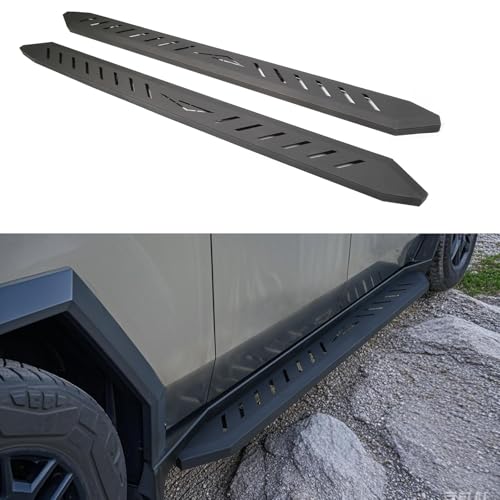 2Pzs Estribos para Tesla Cybertruck Acero Carbono miniatura 3