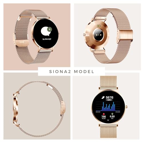 Reloj inteligente para mujer XCOAST Siona 2 con batería de 7 días y presión arterial 5