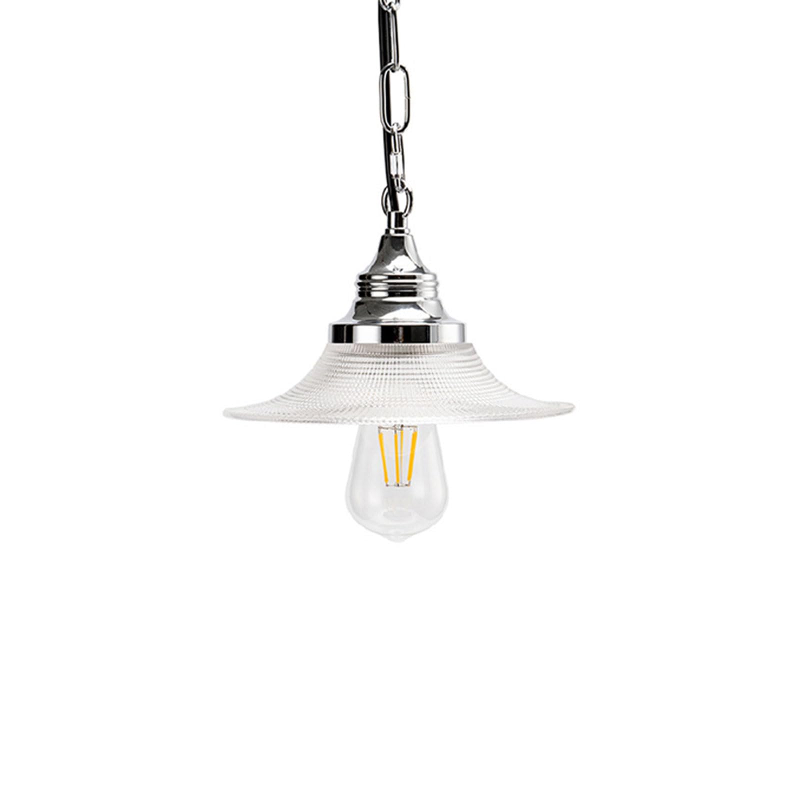 Rszcsmo Multicolor Silver Single-Head Pendant Light E26 Vintage Warm Light Trumpet-Shaped Glass Bedside Hanging Lamp Suitable For Dining Tables, Living Rooms, Balconies Lighting Fixture