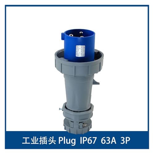 Adaptador impermeable de gran corriente 63A con enchufe IP67 3