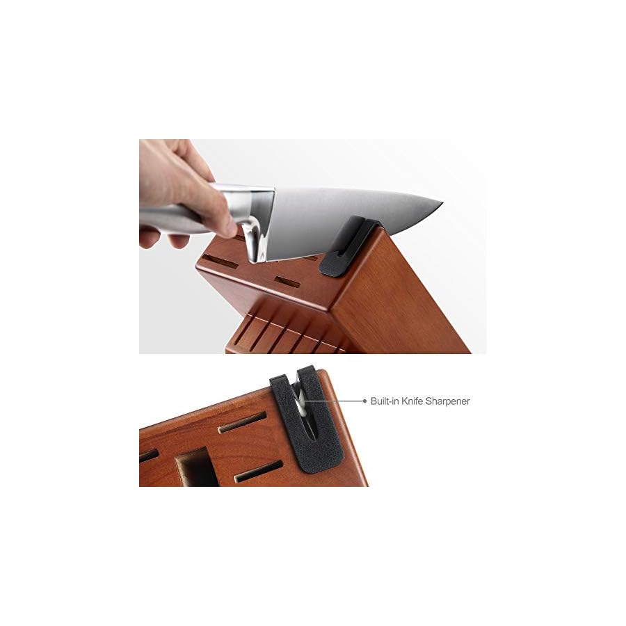 McCook-MC29-Knife-Sets15-Pieces-German-Stainless-Steel-Kitchen-Knife-Block-Sets-with-Built-in-Sharpener McCook® Knife Sets, German Stainless Steel Kitchen Knife Block Sets with Built-in Sharpener