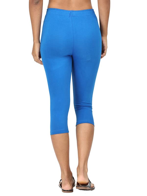 Image of Robinbosky Premium Stretchable Cotton Capri Legging for Women | Suitable for Formal wear & Casual wear | High-End Elastic Makes. The Leggings Squat Proof and Durable for Travel, Yoga, & Workout.