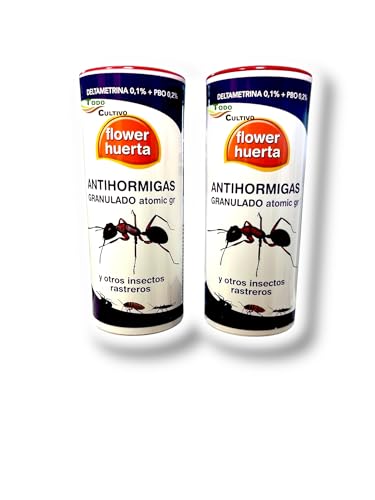 Insecticida granulado contra hormigas un 1kg.(2x500) deltametrina y PBO. Atomic Gr