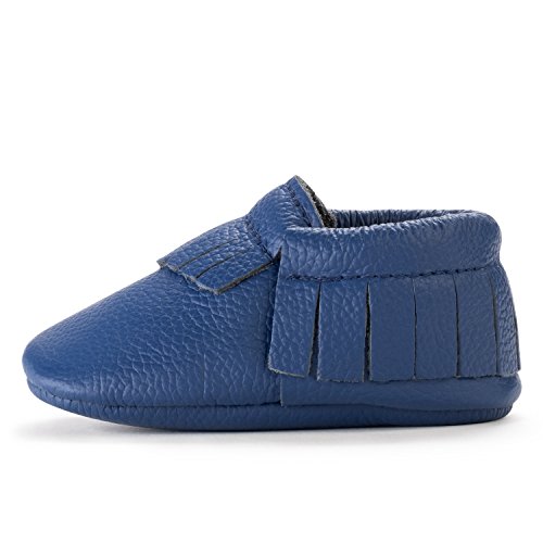 BirdRock Baby Moccasins - 30+ Styles for Boys & Girls! Every Pair Feeds a Child (US 4, Royal Blue)