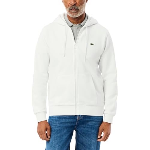 Lacoste Men's Non-Brushed Fleece Half Zip Hoodie - Product Details