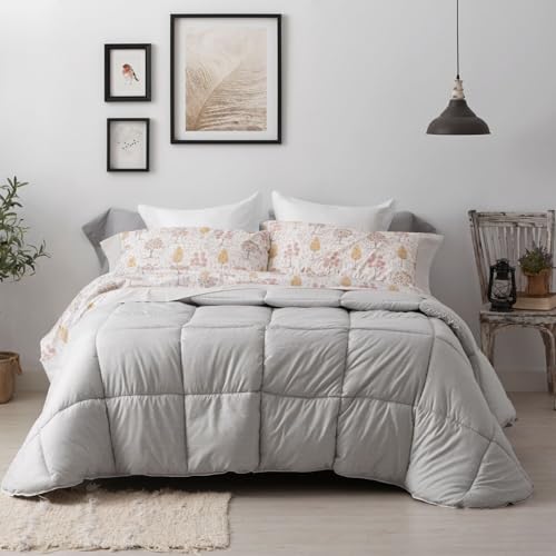 Edredón Comforter Burrito Blanco Cama 180 para Dormitorios Cálidos 2