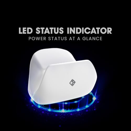 Image of Cosmic Byte Blitz Tri-Mode Controller Charging Dock with USB Dongle Pass-Through & LED Indicator, USB Type-C Powered (White) Controller not Included