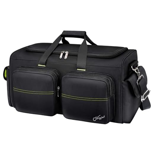 Can guitars be considered carry on luggage SNIGJAT Large Capacity DJ Cable Bag