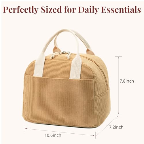 Image of LOVELYWIND Lunch Box for Women Cute Lunch Bags for Women Lunch Tote Bags Reusable Insulated Lunch Box Large Capacity Reusable Insulated Cooler for Work or Travel Gifts or Beach