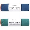 Eunzel 2 Pack Hot Yoga Towel with Grip Dot, Non Slip Yoga Mat Towe Sweat Absorbent Towel for Hot Yoga,Bikram, Pilates and Fitness 72" x 24", Dark Cyan/Steel Blue