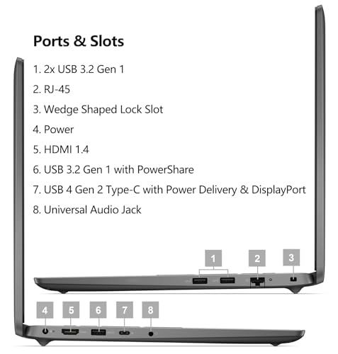 Dell Latitude 3550 Laptop Computer for Business and Work, 13th Gen Intel 10-Core i5-1335U (Beat i7-1255U), 32GB DDR5 RAM, 2TB PCIe SSD, 15.6" FHD, WiFi 6E, Bluetooth 5.3, USB4 Type-C, Windows 11 Pro - Image 8
