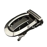 Holibanna fibbia della cintura aziendale cintura con fibbia ciclo continuo diapositive degli uomini cintura da uomo Gadget catena costume clic cinture fibbia della cintura automatica Black