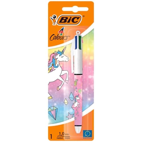 BIC Bolígrafo 4 colores unicornio
