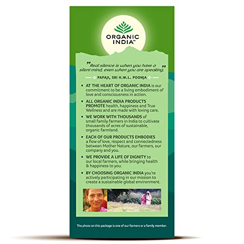 Image of Organic India Tulsi Green - 25 x 1.8g Lemon Ginger Tea Bags & Original, 25 Infusion & Sleep Tea Bags