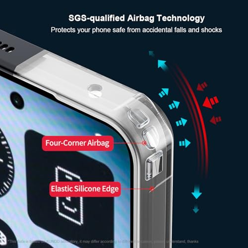 Image of for Nothing Phone 3 Case with Ring Stand Holder [Compatible with Magsafe] TPU Bumper + Acrylic Back Military Grade Airbags Shookproof Drop Protection [1 Tempered Film],Stand Black