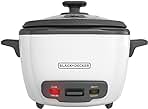 BLACK+DECKER 16-Cup Rice Cooker, 8-Cup Uncooked Rice, Steaming Basket, Removable Non-Stick Bowl, One Touch, Keep Warm