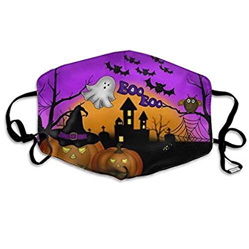 Halloween Pumpkin Print Face_mask Dustproof Breathable Face Covering Fashion Elastic Scarf Adjustable Reusable Face Bandana