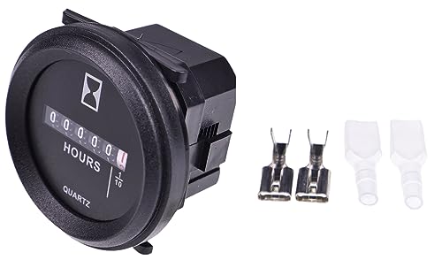 LSSOCH 12V 24V 36V Hour Meter Compatible with Water Resistant PWC Jetski Watercraft Engine