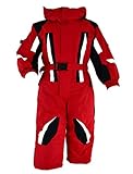 schneeoverall 80 junge  WebWeber Schneeoverall Skioverall Schneeanzug Skianzug Winteranzug Kinder Ski Snowboard Unisex Mädchen Jungen 80-128 (80, Rot)