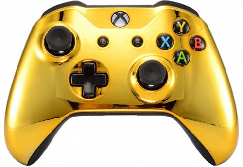 Image of MODDEDZONE UN-Modded Custom Controller compatible with Xbox One S /X... (3.5 mm jack) (Gold)