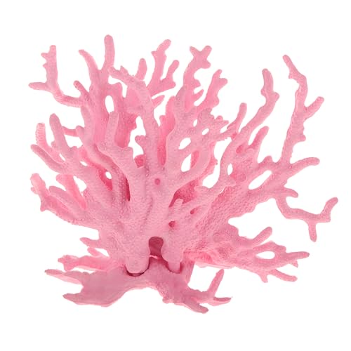 Image of Colorful Coral Reef Decor, Mini Faux Coral Decor for Aquarium Decorations,6.3x5.31inch (Pink)