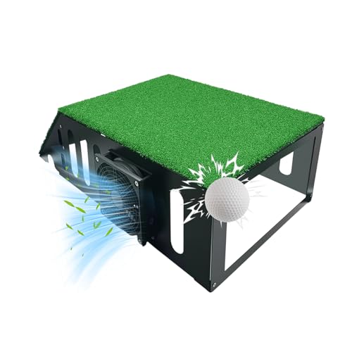 Golf Projector Enclosure With Turf And Matte-Painted Steel Build