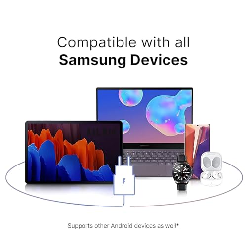 Image of LGOC Original 25Watt Charger Adapter Cable for Samsung S20 FE 5G /S21 FE /S22 FE /S23 FE /A52 5G /A32 5G /A22 5G /A34 5G /A24 4G /Z Fold /S10 5G-White