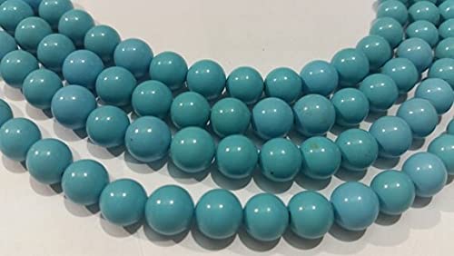 Perles turquoise rondes LKBEADS 7mm pour création de bijoux DIY