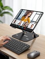 TECKNET Laptop Ständer Höhenverstellbarer, Ergonomischer Faltbarer, Schwarz – Ansicht 7