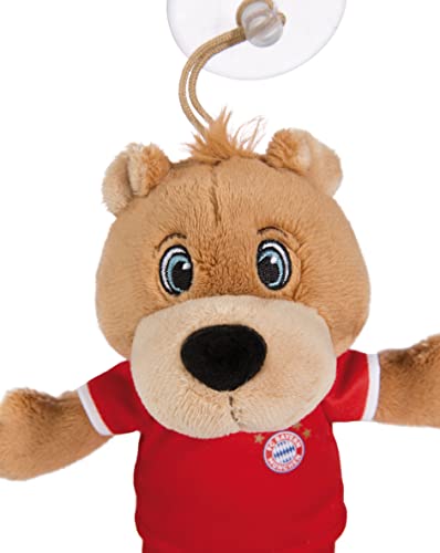 NICI Peluche FC Bayern de Múnich Oso Berni 20cm marrón con Camiseta y Ventosa, de la producción sostenible