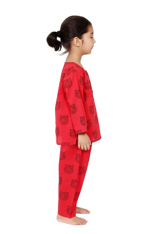 Image of Chheent Girls Cotton Night Suit | Baby Kids Sleep Suit | Pajama Set Boys | Kids Pajama Sets | Kids Dress | Kids Pant Set | Baby Suit