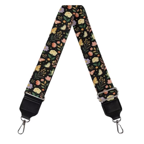 Image of Adjustable Purse Strap for Women, Crossbody Wide Handbag Strap Replacement, Sturdy Bag Strap with Silver Hardware