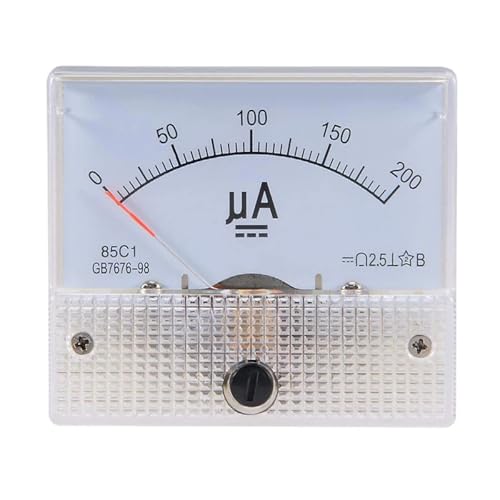 Ampèremètre analogique 85C1 0-200µA | Microampèremètre DC pour tableau électrique