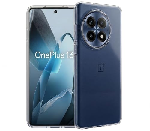 Oprimio Kristallklar Hülle für OnePlus 13 [Silikon Hülle] [%100 Durchsichtig] [Deutsche Material] Ultra Dünne Klar Handyhülle für OnePlus 13