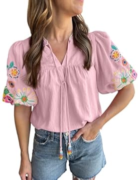 womens tops with embroidery