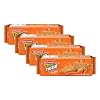 Britannia Tiger Kreemz Orange Biscuits 2.64oz 75g - Pack of 4 - Healthy & Delicious - Kids Breakfast & Tea Time Snacks