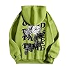 Generisch Black Hoodie Men's M Print Hoodie Long Sleeve Hoodie Top Men Red, Green, XXL #3