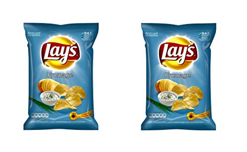 LAY'S Patatas fritas (sabor a crema agria), 140 g - Pack de 2