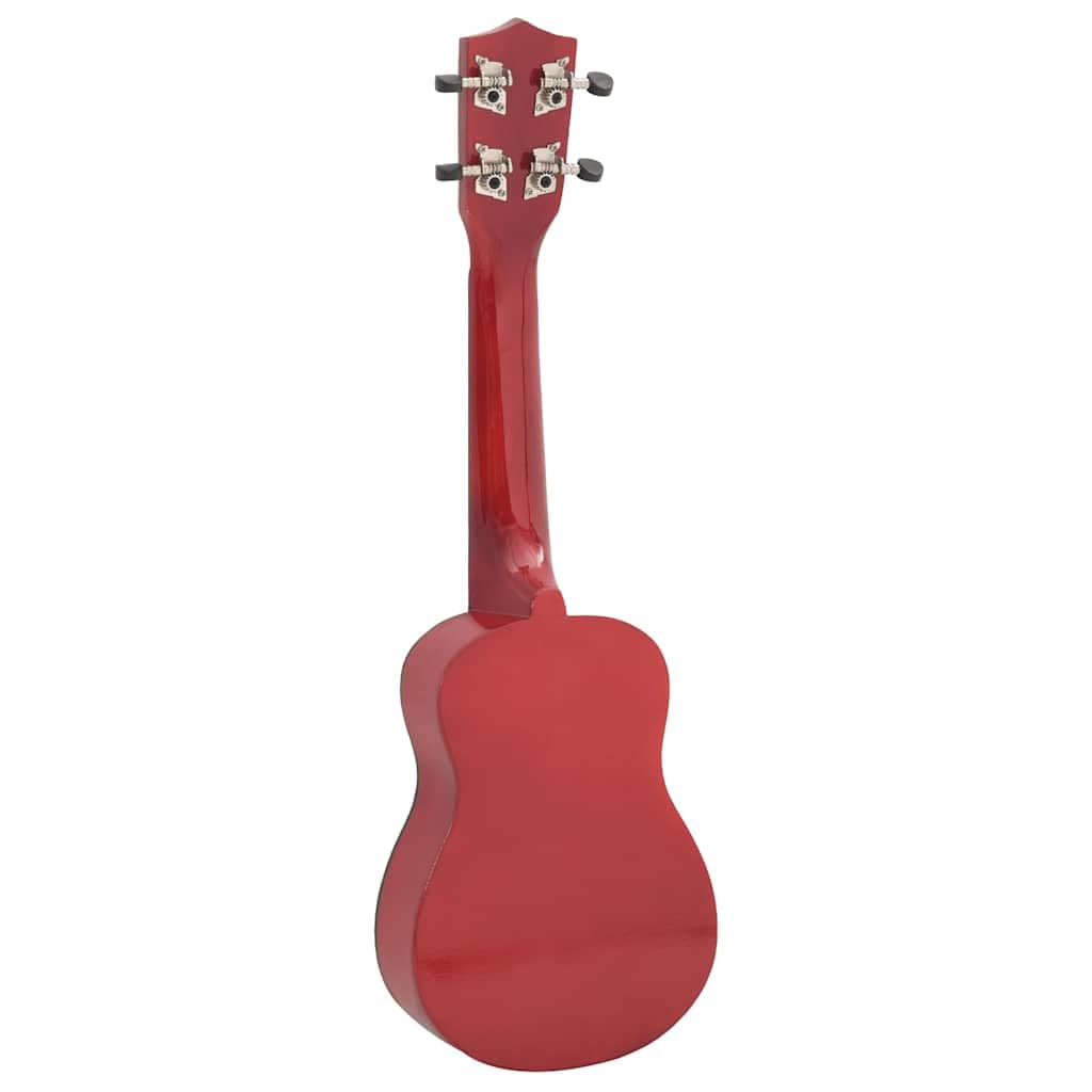 Ukulele soprano da 53 cm, strumento musicale per bambini e principianti, in legno di tiglio, con borsa per il trasporto e plettri